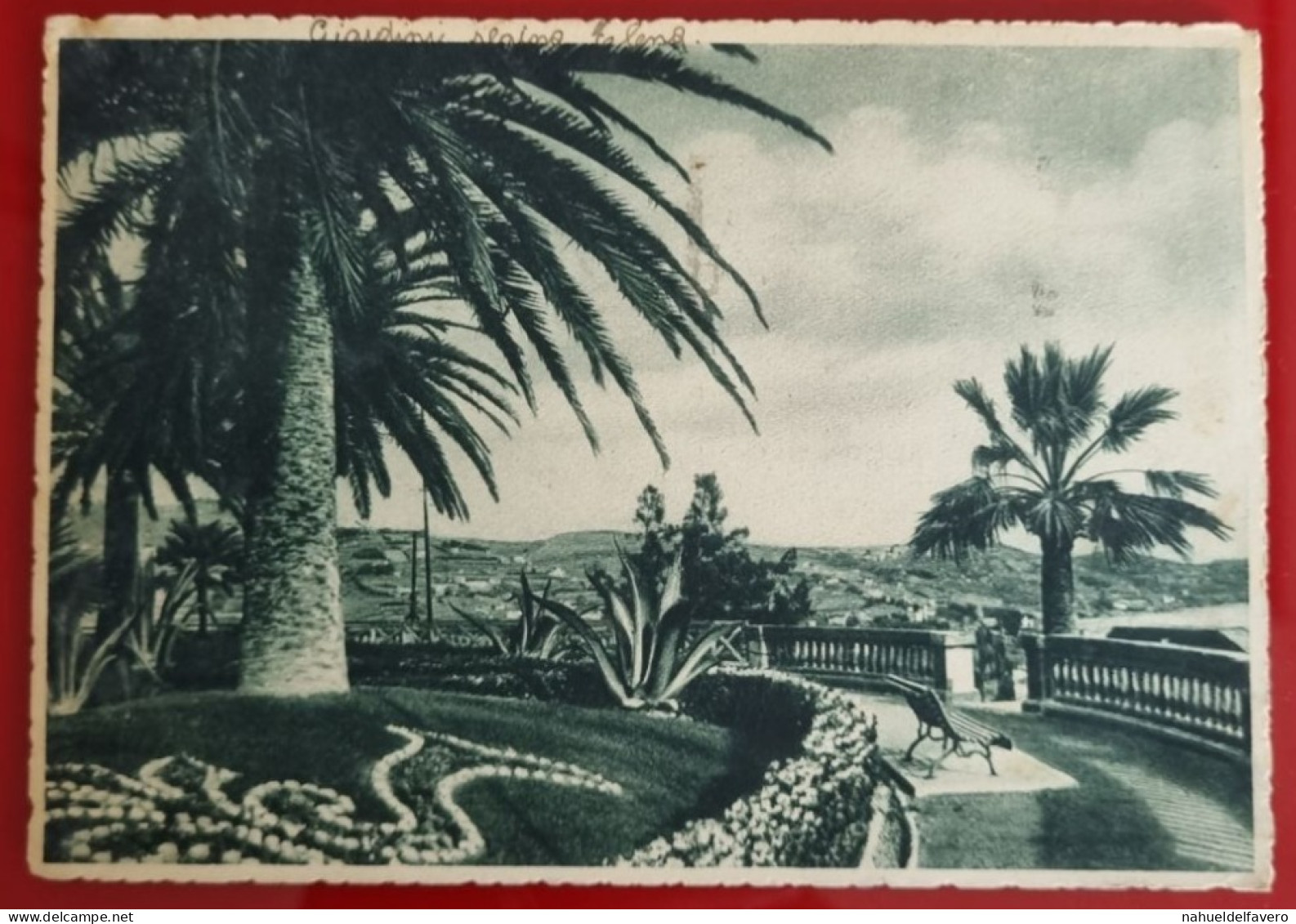 CPA Circulée 1939 - ITALIA, SAN REMO, GIARDINI REGINA ELENA - San Remo