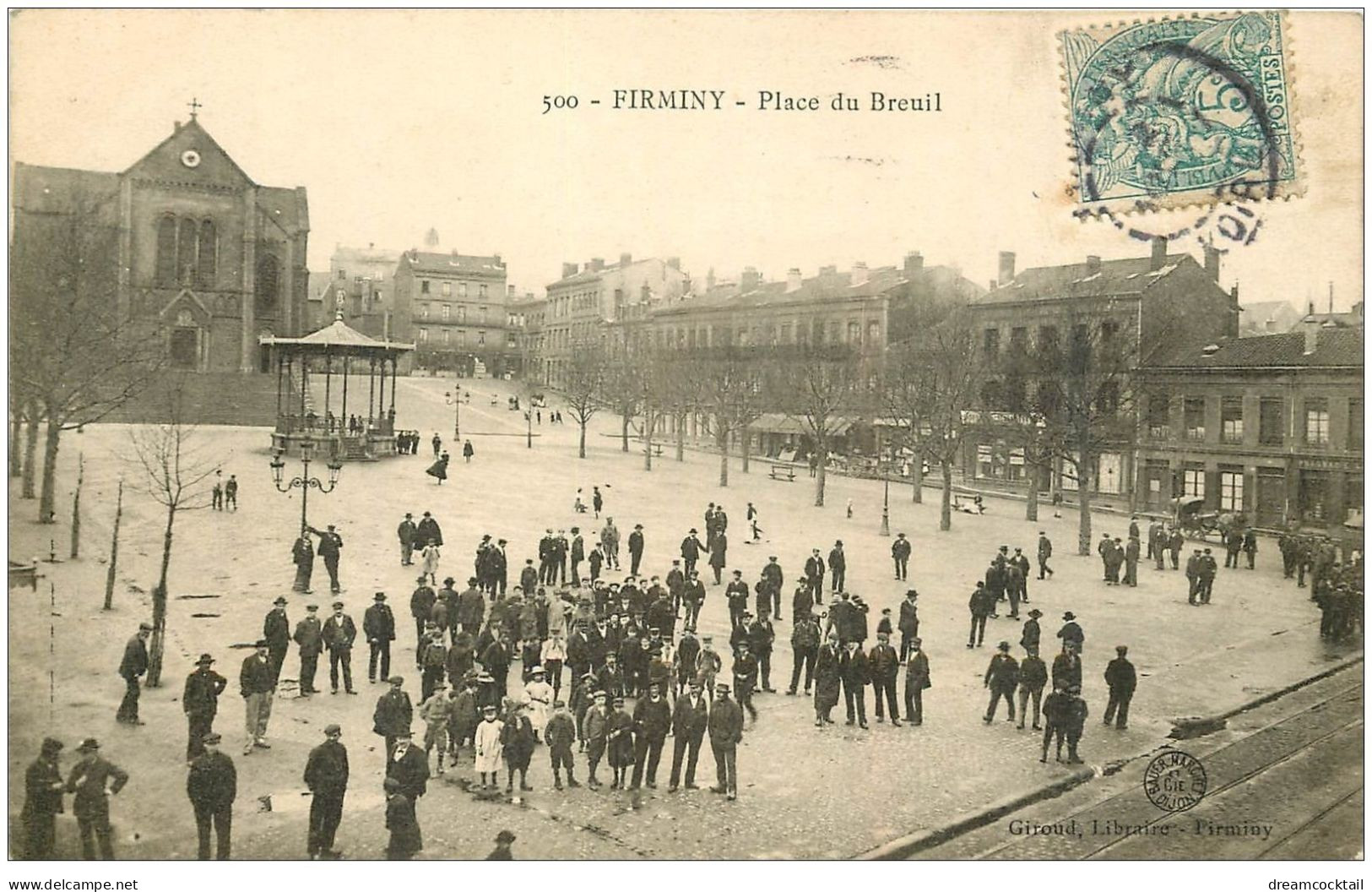 42 FIRMINY. Place Du Breuil Vers 1907 - Firminy