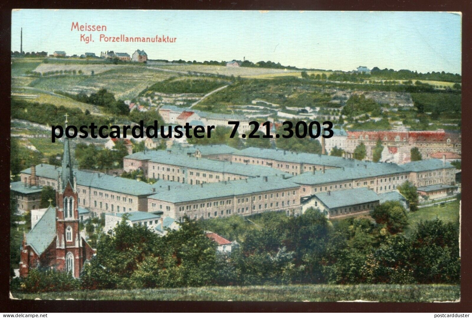 GERMANY Meissen Postcard 1910s Porcelain Factory (h2823) - Meissen