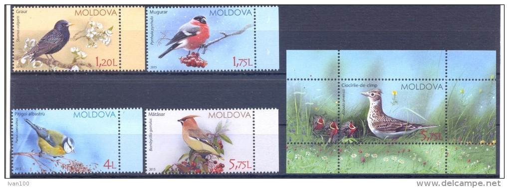 2015. Moldova, Birds Of Moldova, Set + S/s, Mint/** - Moldova