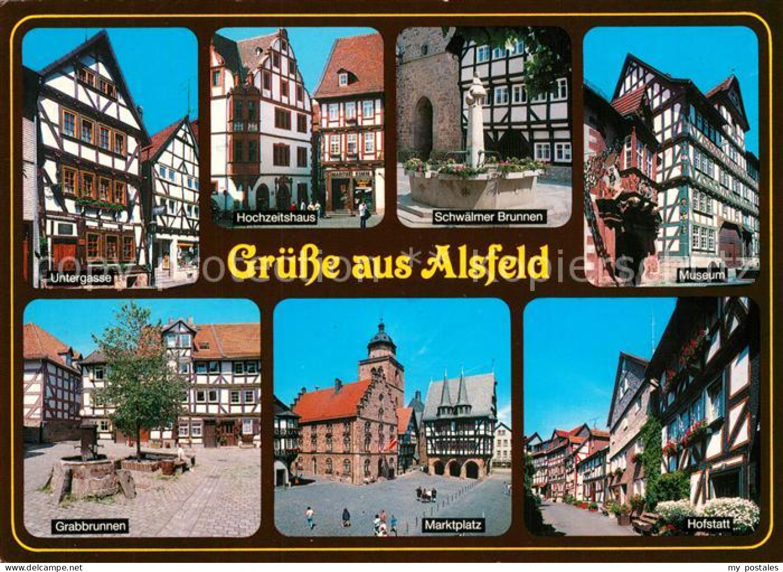 73214372 Alsfeld Untergasse Hochzeitshaus Schwaelmer Brunnen Museum Grabbrunnen  - Alsfeld