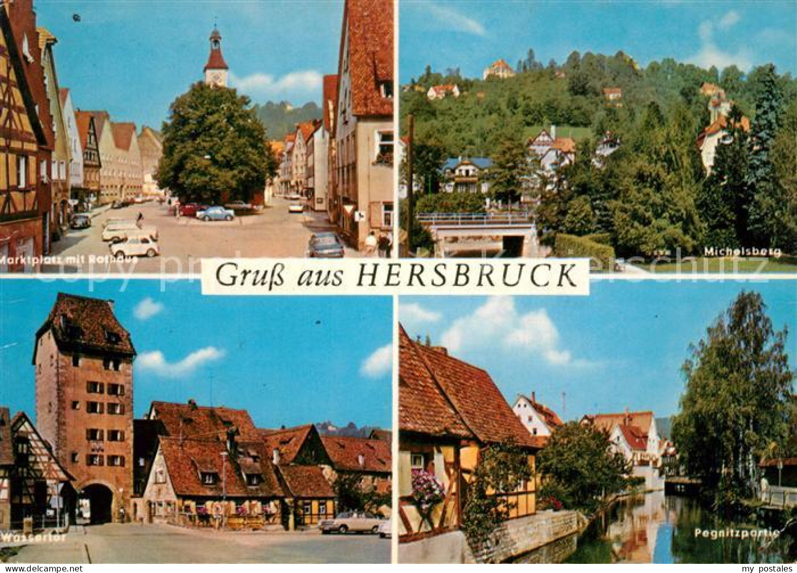 73214238 Hersbruck Marktplatz Rathaus Michelsberg Wassertor Pegnitz Hersbruck - Hersbruck