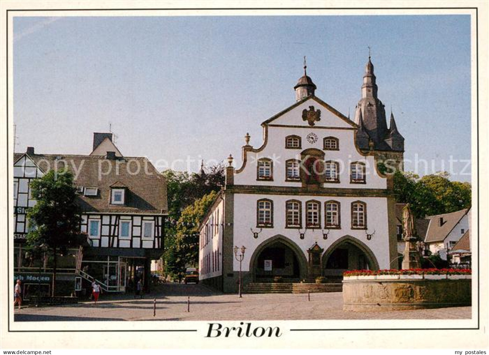 73214023 Brilon Rathaus Brunnen Brilon - Brilon