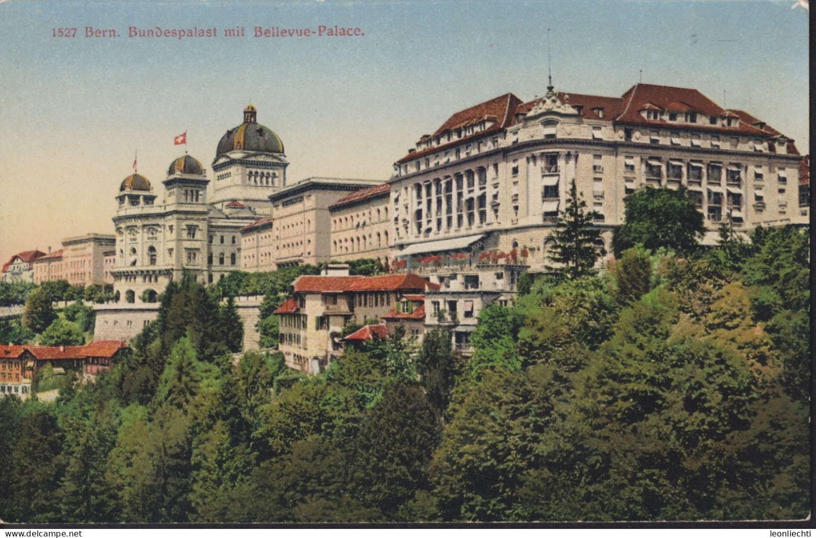AK, Bern Bundespalast Mit Bellevue-Palace, - Bern