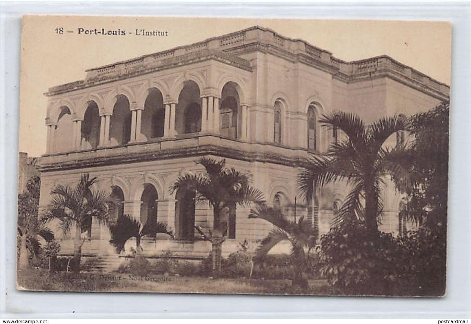 Mauritius - PORT LOUIS - L'institut - Publ. G. Dehaut - Noël Grégoire 18 - Maurice