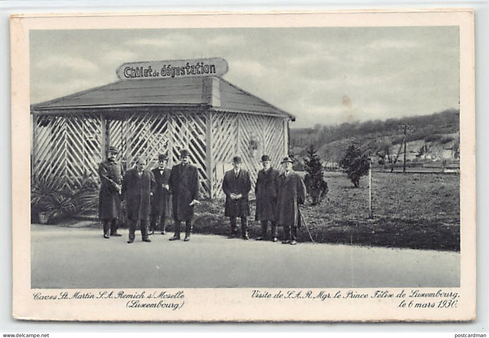 Luxembourg - REMICH - Caves St. Martin - Viste De S.A.R. Mgr. Le Prince Félix Le 6 Mars 1930 - Ed. W. Capus 3 - Remich