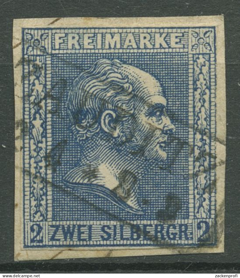 Preußen 1858 König Friedrich Wilhelm IV., 11 B Gestempelt Ra2 ZAUDITZ, Briefst. - Used