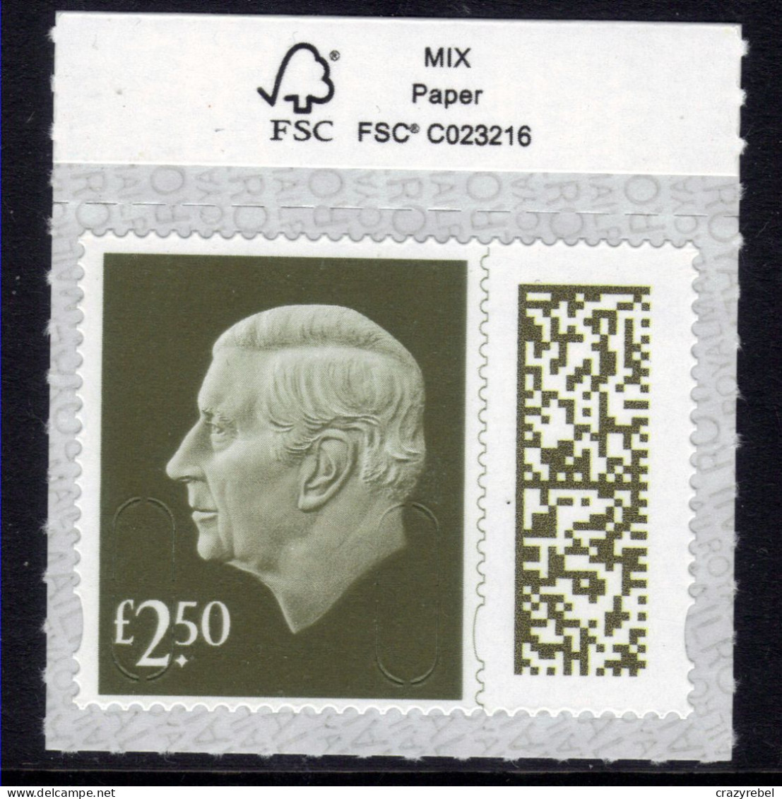 GB 2024 KC 3rd £2.50 Gooseberry Green Machin Umm SG V5026 ( G1421 ) - Ongebruikt