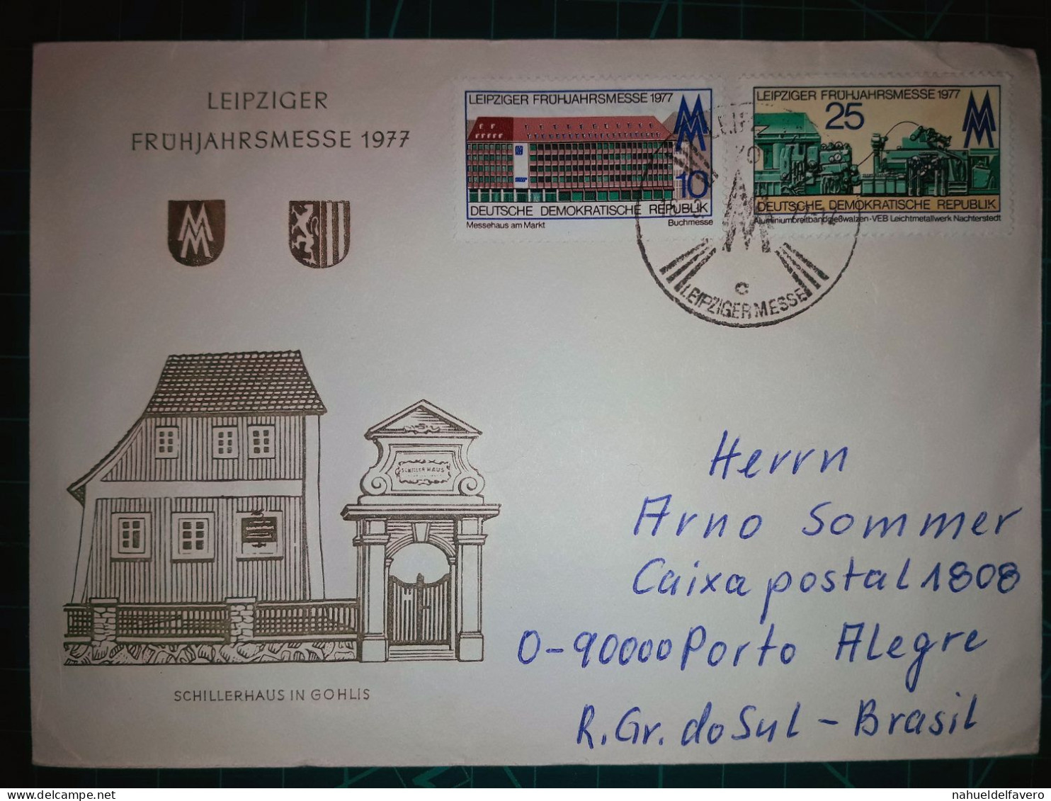 ALLEMAGNE (DDR). Enveloppe FDC Avec Cachet Commémoratif De “Leipziger Fruhjahrsmesse”. Timbre Et Cachet Spécial. - 1971-1980