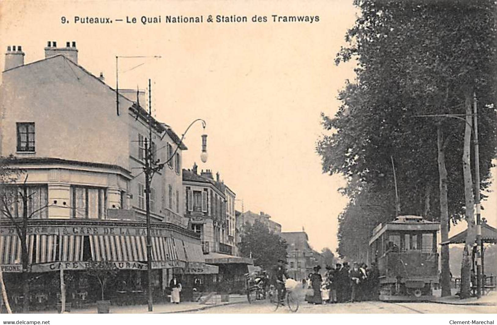 PUTEAUX - Le Quai National Et Station Des Tramways - Très Bon état - Puteaux