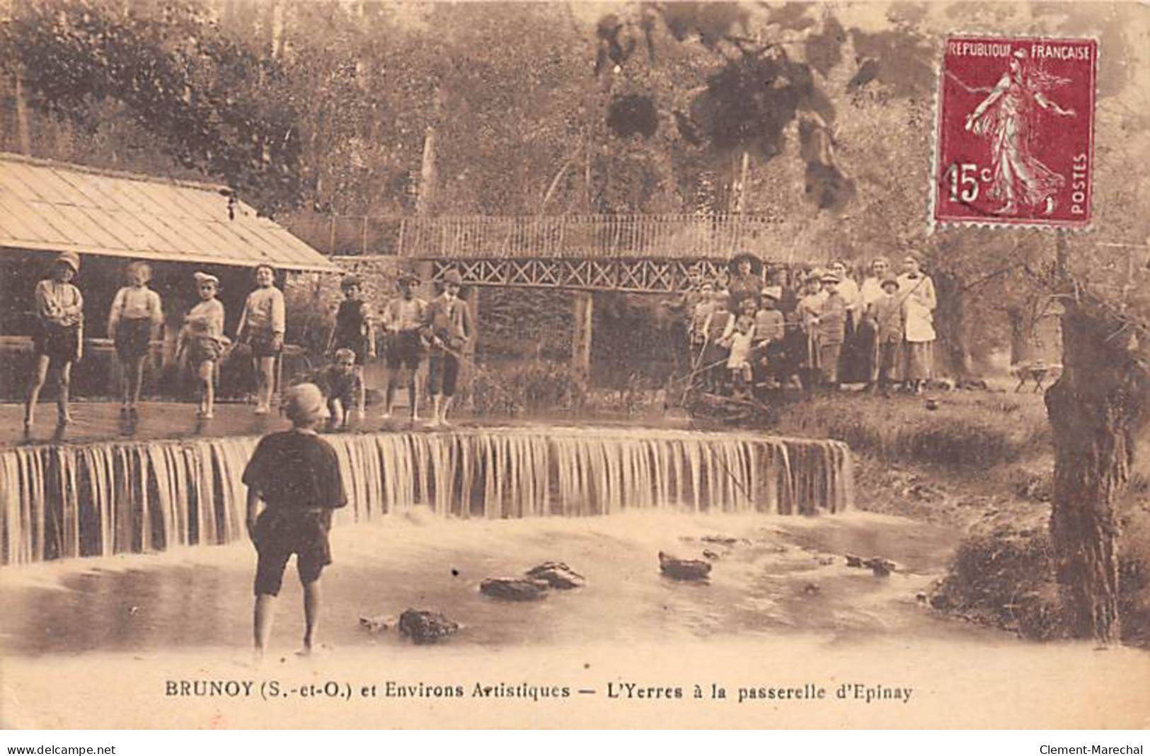 BRUNOY Et Environs Artistiques - L'Yerres à La Passerelle D'EPINAY - Très Bon état - Brunoy