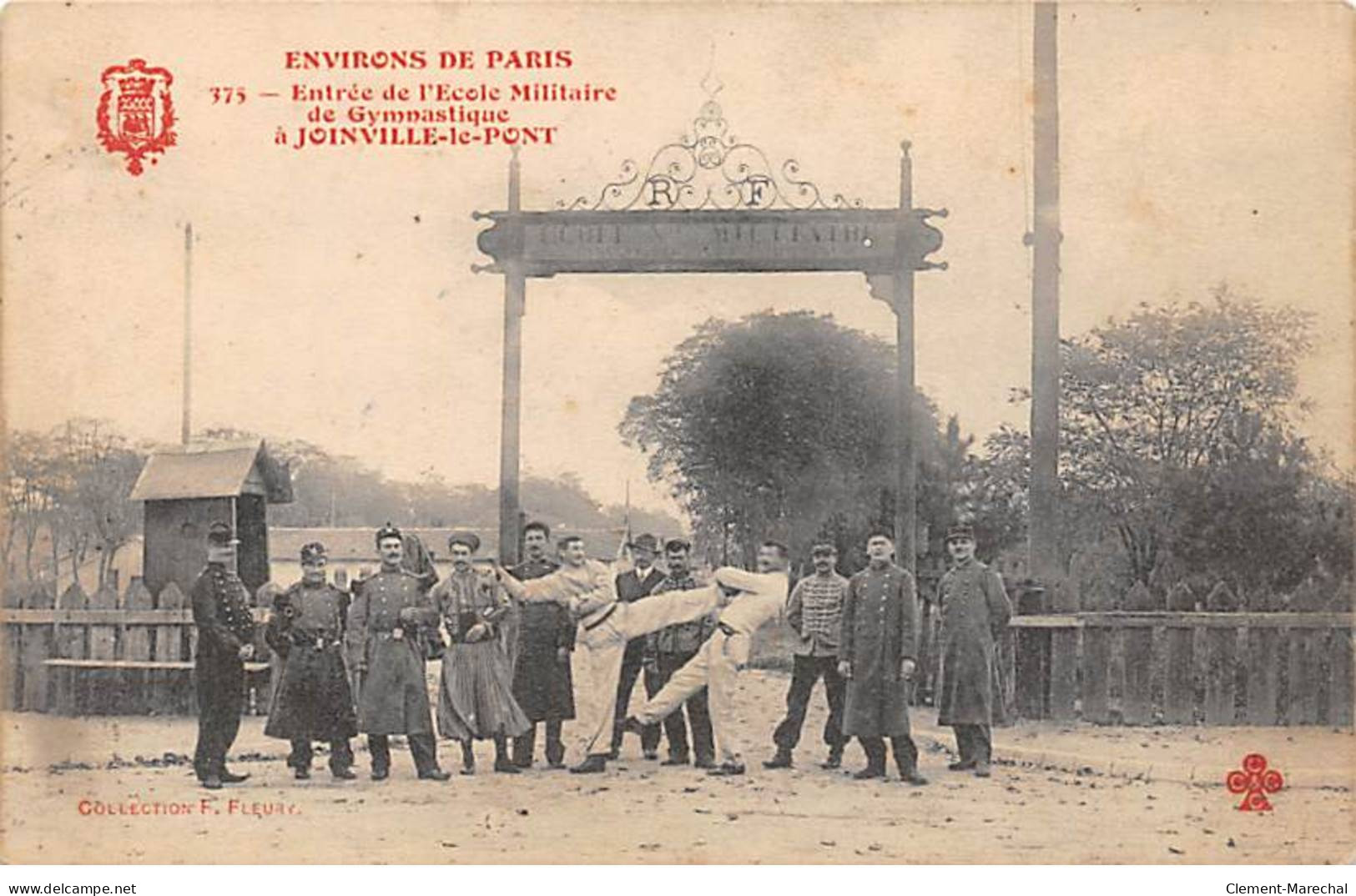 Entrée De L'Ecole Militaire De Gymnastique à JOINVILLE LE PONT - F. Fleury - Très Bon état - Joinville Le Pont