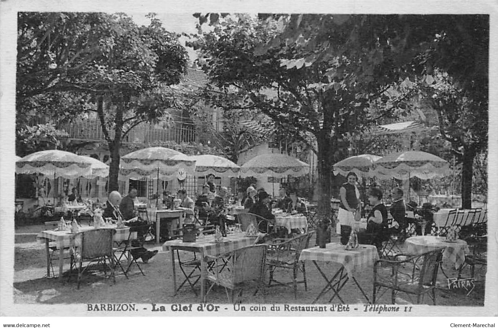 BARBIZON - La Clef D'Or - Un Coin Du Restaurant D'Eté - état - Barbizon