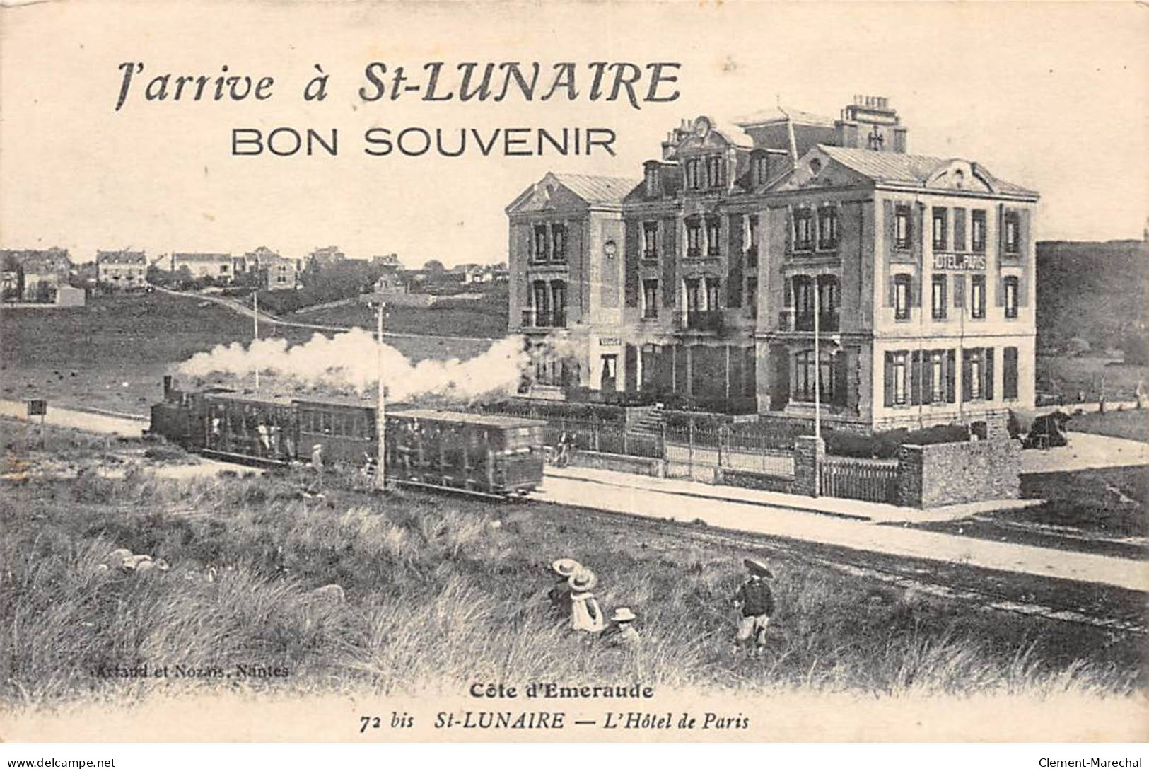 J'arrive à SAINT LUNAIRE - Bon Souvenir - L'Hôtel De Paris - Très Bon état - Saint-Lunaire