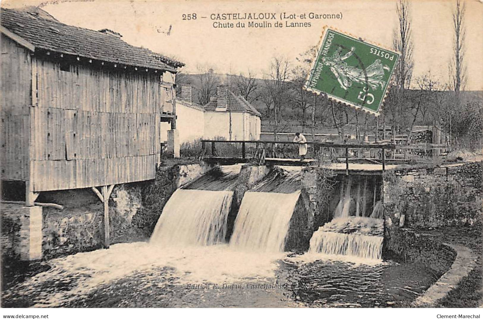 CASTELJALOUX - Chute Du Moulin De Lannes - Très Bon état - Casteljaloux