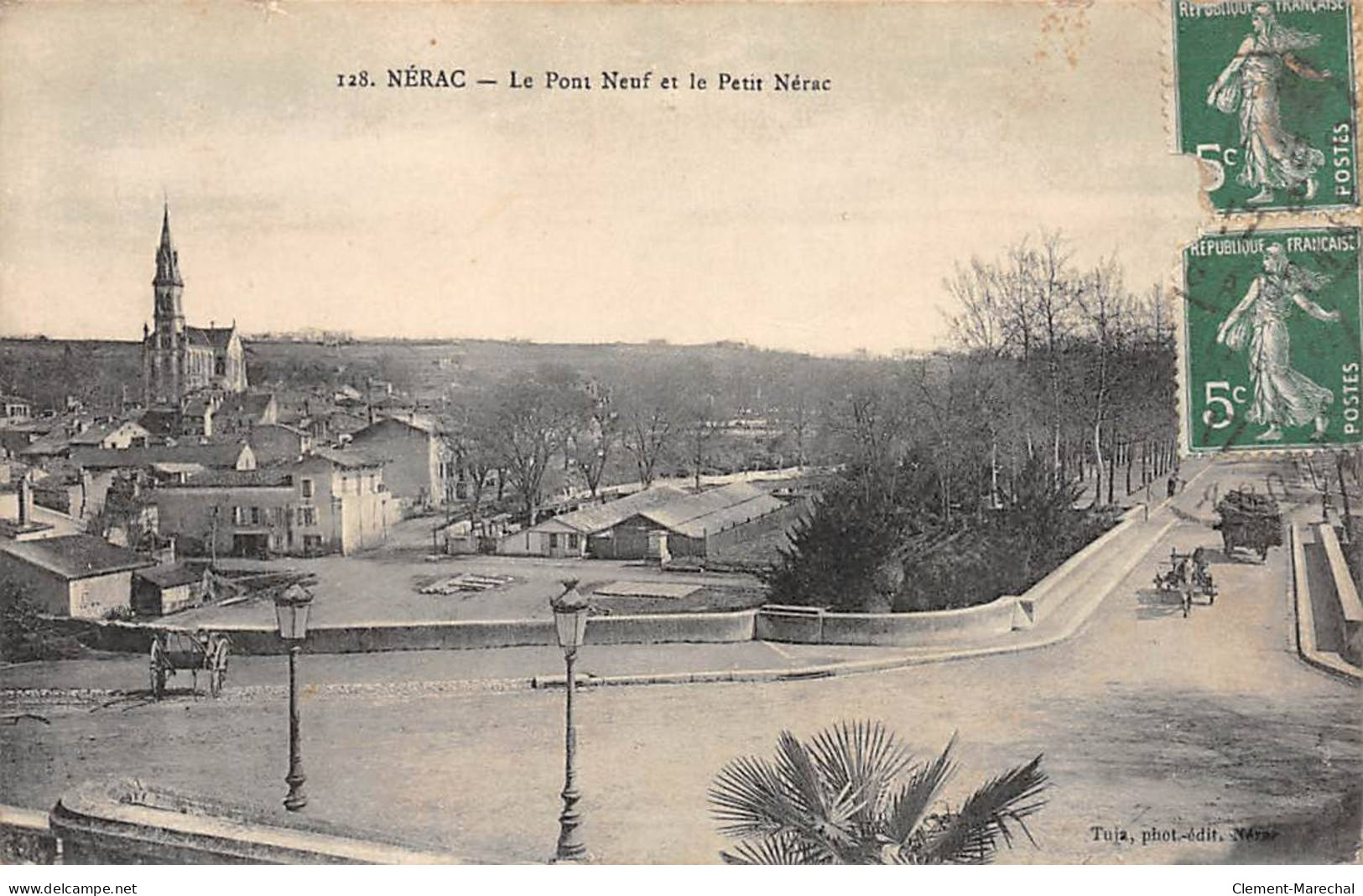 NERAC - Le Pont Neuf Et Le Petit Nérac - état - Nerac