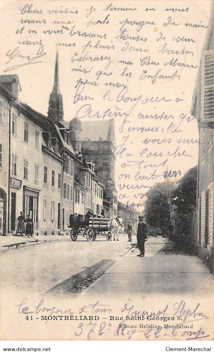 MONTBELIARD - Rue Saint Georges - Très Bon état - Montbéliard