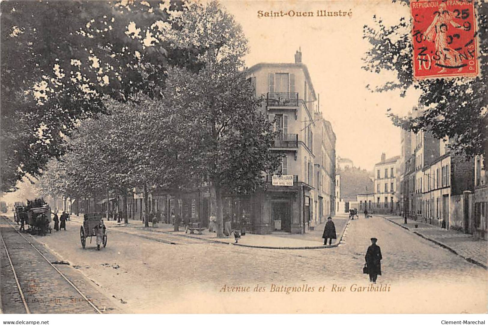 SAINT OUEN - Avenue Des Batignolles Et Rue Garibaldi - Très Bon état - Saint Ouen