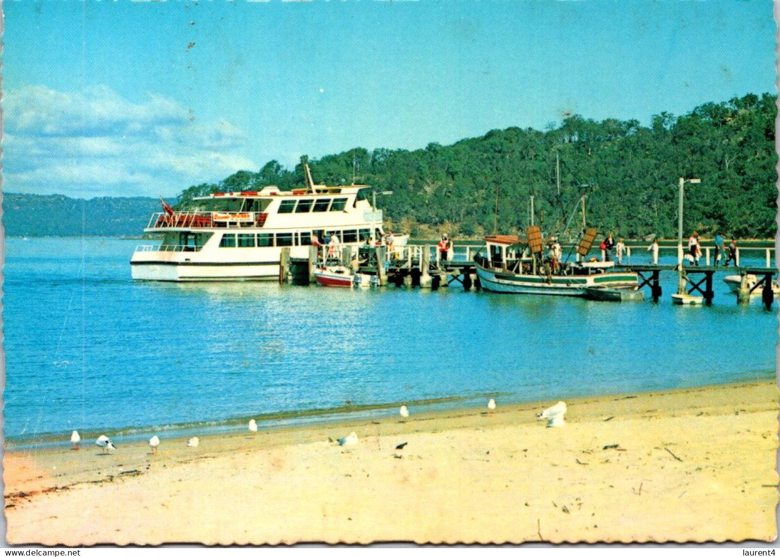 9-5-2024 (4 Z 33) Australia - NSW - M.V Hawkesbury Ferry (posted With Olympic Stamp 1984?) - Sonstige & Ohne Zuordnung