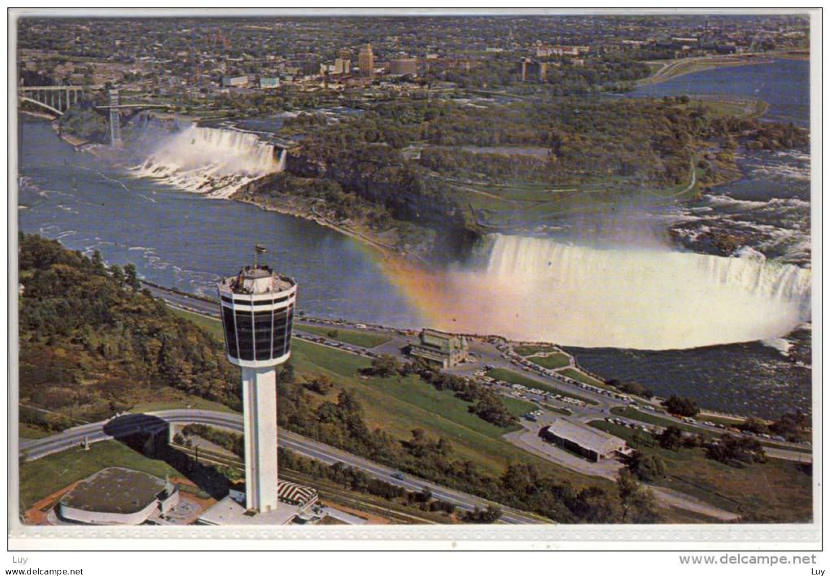 NIAGARA FALLS - Air View With Seagram's Tower LOOKOUT AUSSICHTS TURM - Chutes Du Niagara