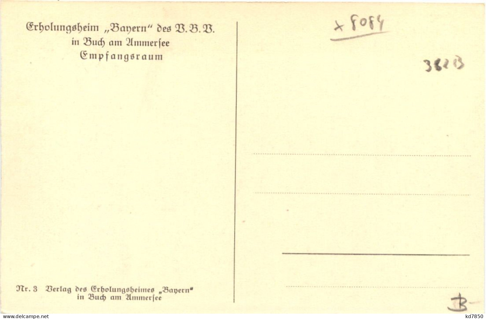 Buch A. Ammersee, Erholungsheim Bayern, Empfangsraum - Starnberg