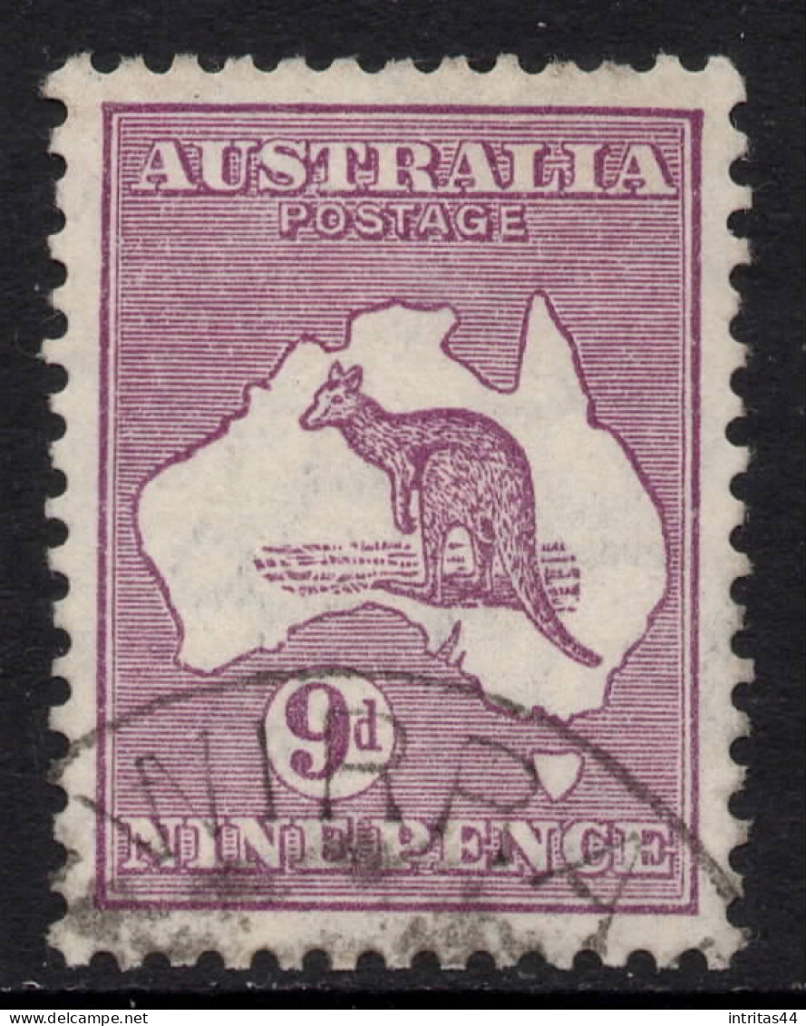 AUSTRALIA 1932  9d VIOLET KANGAROO (DIE II) STAMP PERF.12 CofA  WMK  SG.133 VFU. - Used Stamps