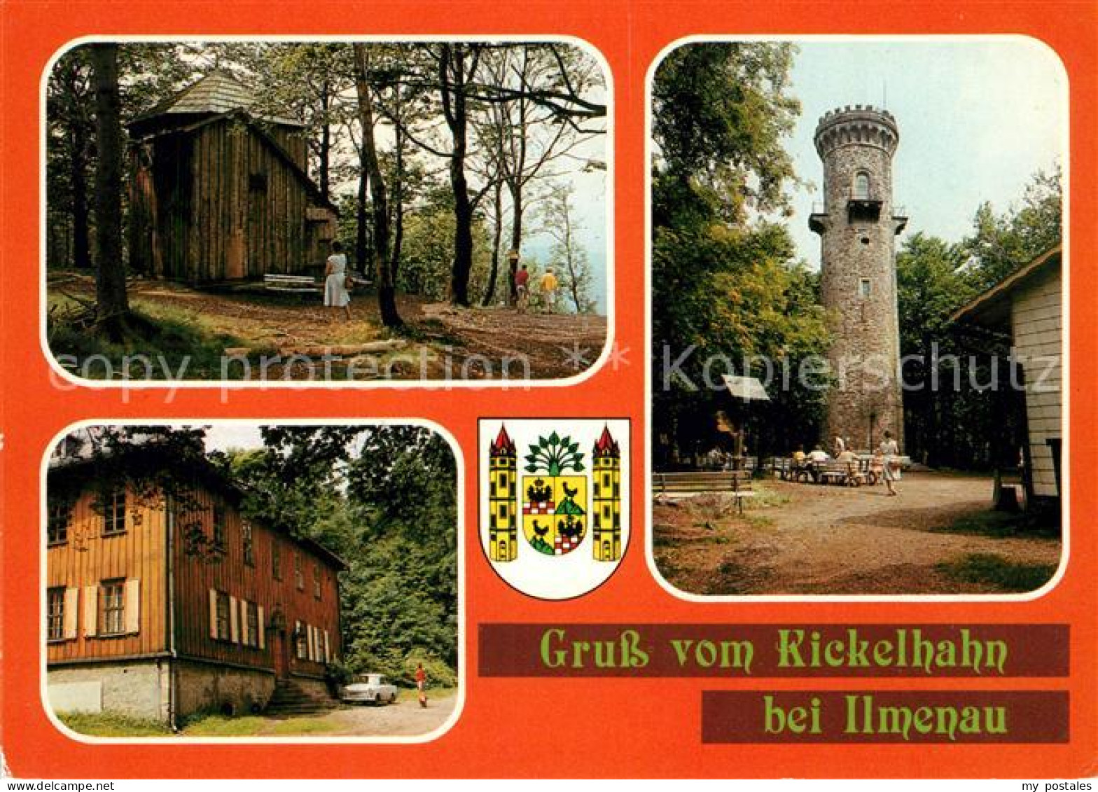 73142299 Ilmenau Thueringen Goethehaeuschen Jagdhaus Gabelbach Kickelhahnturm Il - Ilmenau