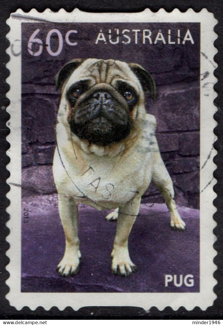 AUSTRALIA 2013 60c Multicoloured, Top Dog-Pug Self Adhesive FU - Used Stamps