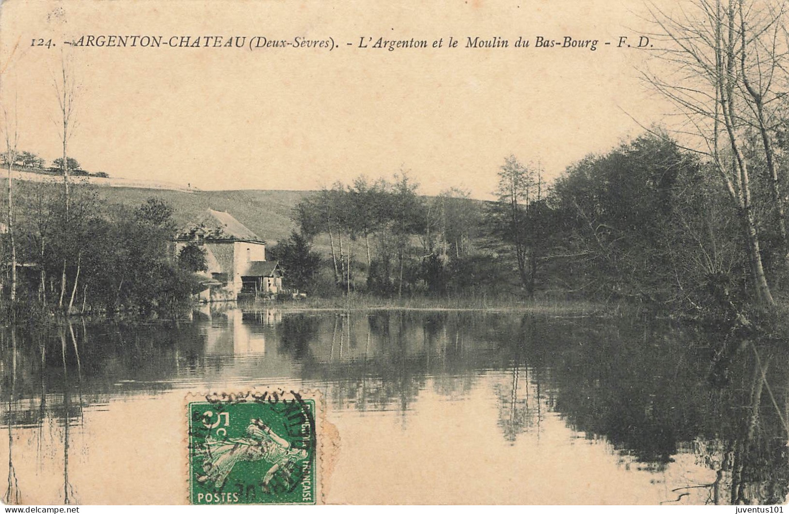 CPA Argenton Chateau-L'Argenton Et Le Moulin De Bas Bourg-124-Timbre    L2903 - Argenton Chateau