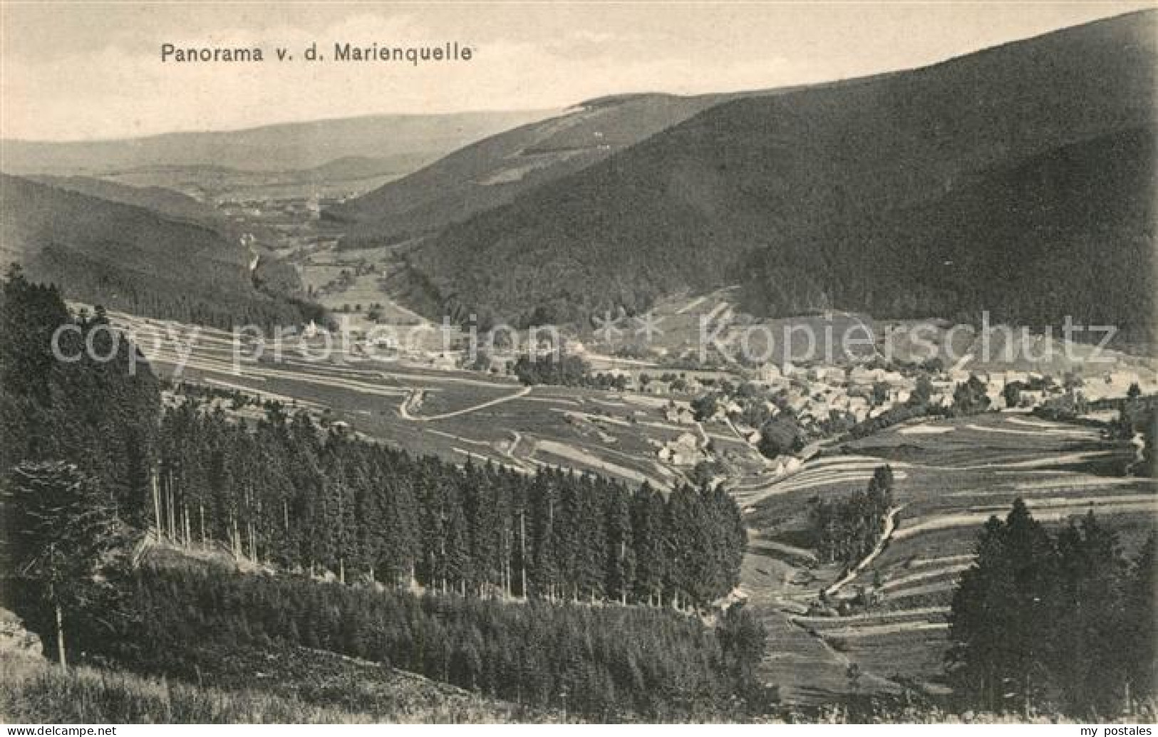 73140131 Ilmenau Thueringen Landschaftspanorama Blick Von Der Marienquelle Ilmen - Ilmenau