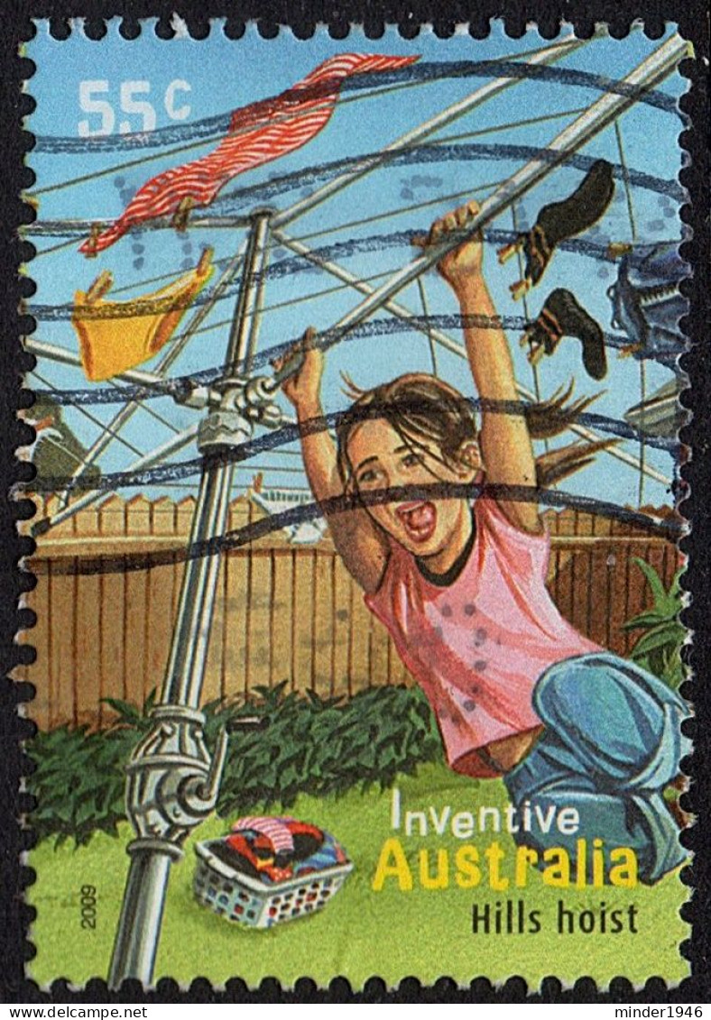 AUSTRALIA 2009 QEII 55c Multicoloured, Inventive Australia-Hills Hoist SG3144 FU - Used Stamps