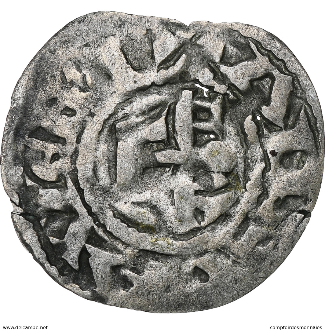 Comté D'Anjou, Immobilisé Au Nom De Foulques V, Denier, 1151-1204 - Sonstige & Ohne Zuordnung