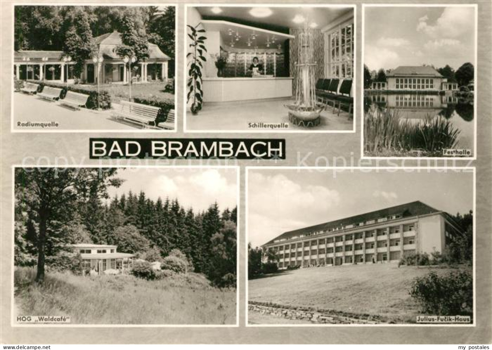 73122084 Bad Brambach HOG Waldcafe Radiumquelle Festhalle Bad Brambach - Bad Brambach