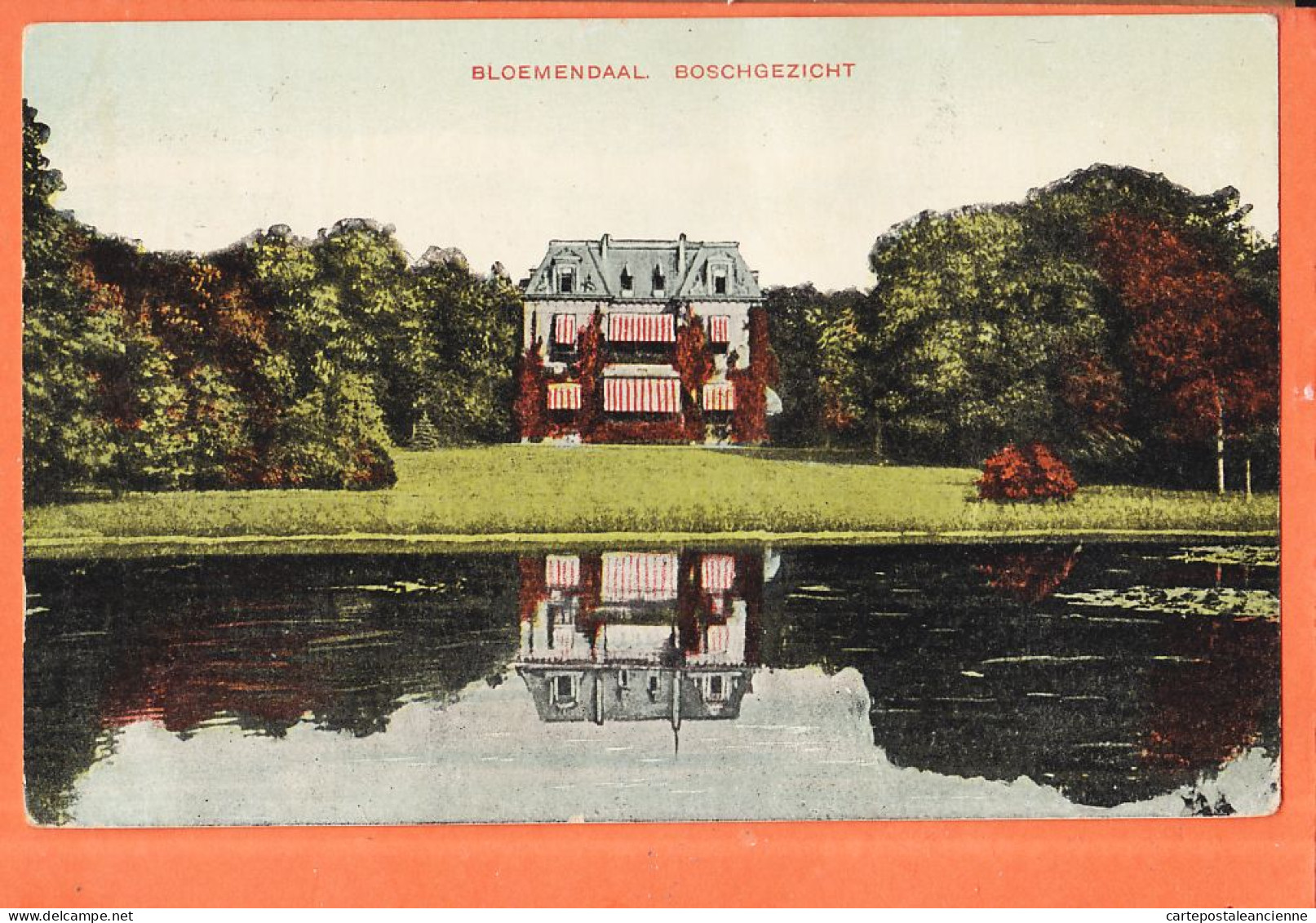 05945 / BLOEMENDAAL Noord-Holland Boschgezicht Haarlem-Nunspeet 1908 Kunstchromo 267 SCHAEFER Amsterdam Nederland - Bloemendaal