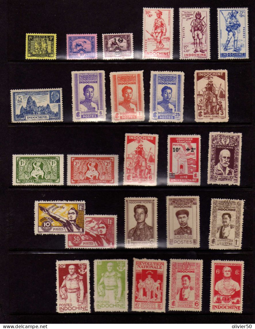 Indochine (1940-45)- Celebrites - Evenements - Neufs* Ou Emis Sans Gomme - Unused Stamps