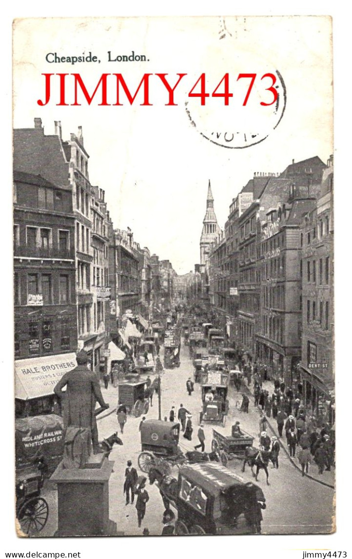 London En 1922 - Cheapside ( Rue Bien Animée ) W. Straker Ltd - Piccadilly Circus