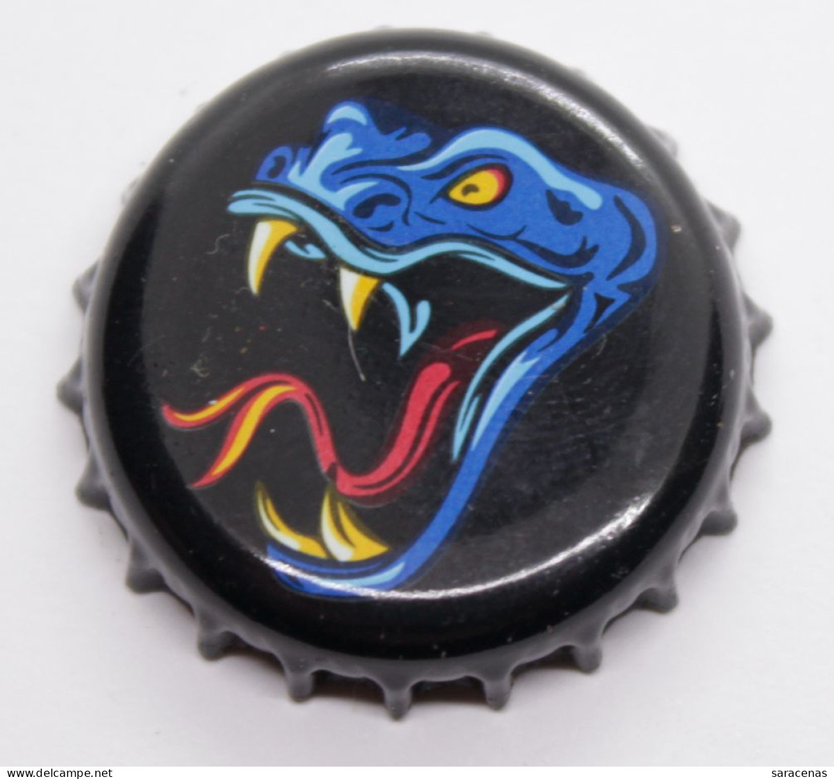 France Snake Reptile La Mordue Hard Bottle Cap Chapas Tapon Capsule - Autres & Non Classés