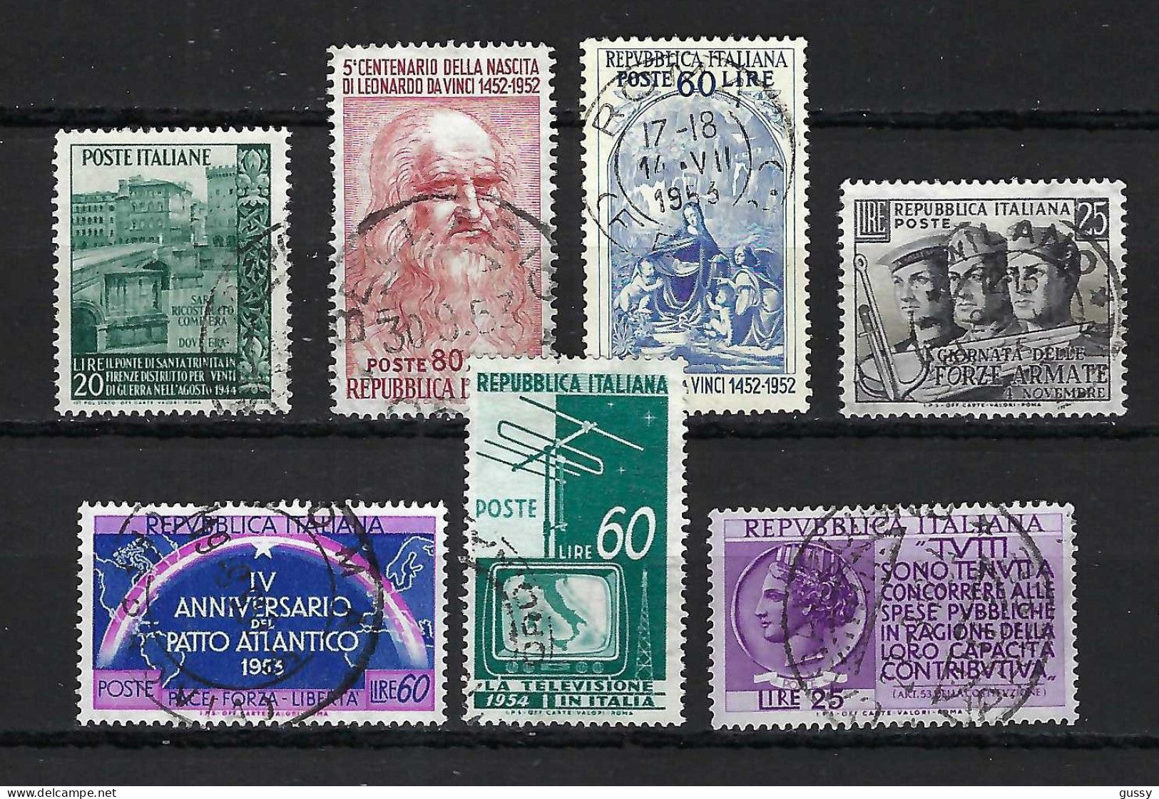 ITALIE Ca. 1951-54: Lot D' Obl. - 1946-60: Used