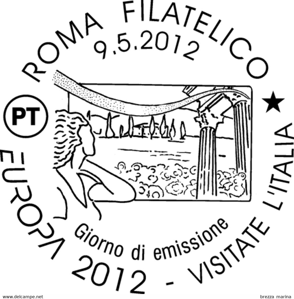 ITALIA - Usato - 2012 - Europa - Paesaggio Collinare - Visit Italy - 0,60 - 2011-20: Used