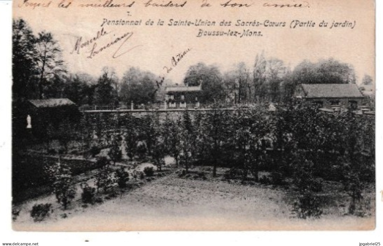 LAP Boussu Lez Mons Pensionnat De La Sainte Union Des Sacres Coeurs (partie Du Jardin) - Boussu