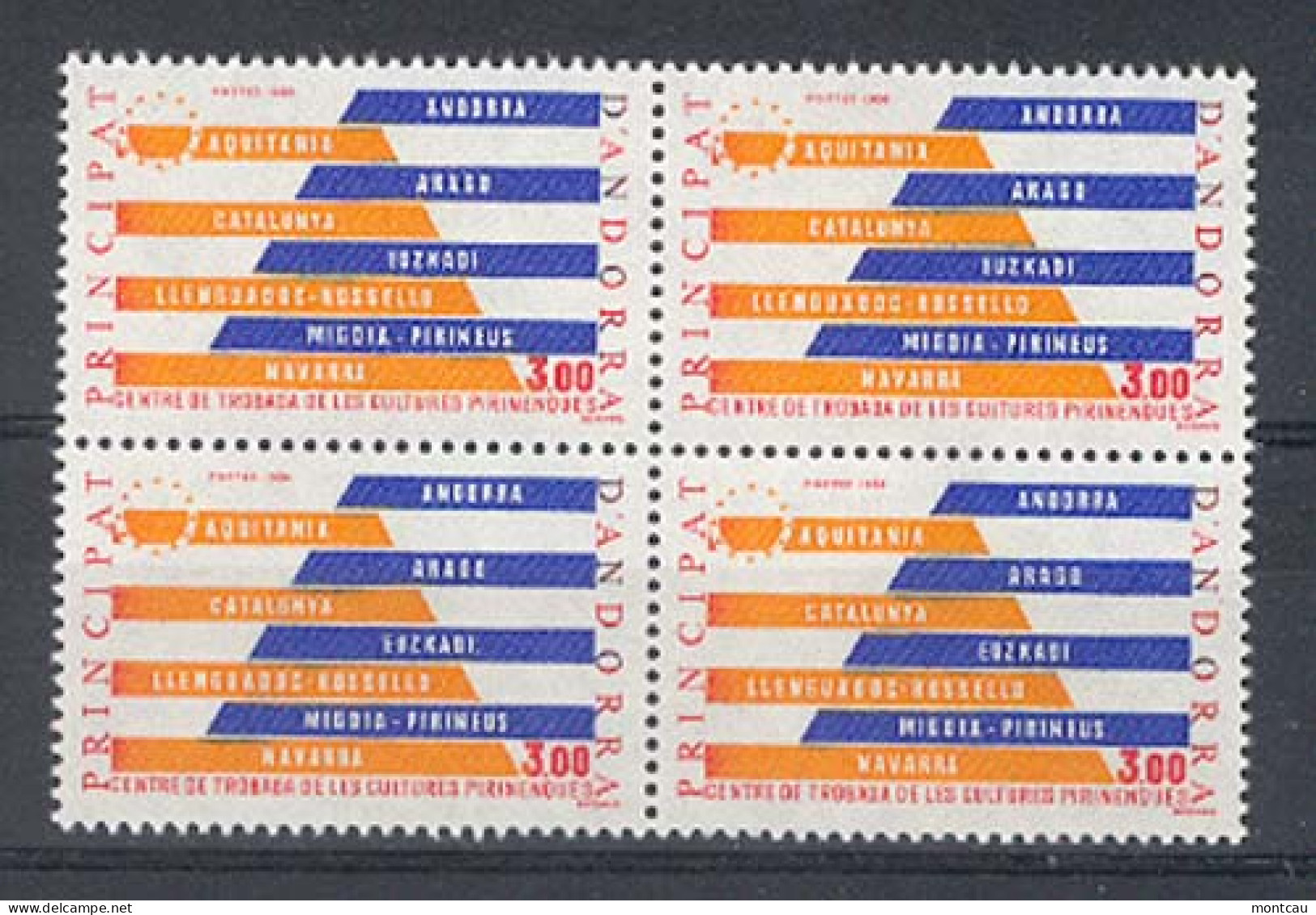 Andorra -Franc 1984 Culturas Pirenaicas Y=333 E=354 (**) Blo - Nuovi