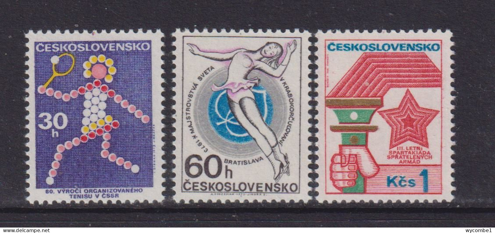 CZECHOSLOVAKIA  - 1973 Sports Events Set Never Hinged Mint - Ungebraucht