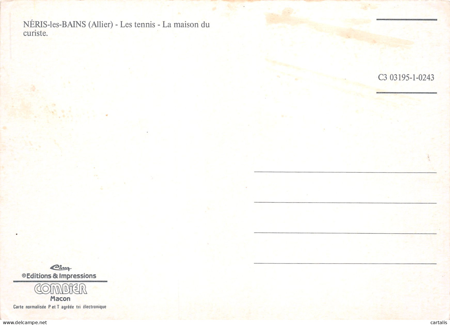 03-NERIS LES BAINS-N°3802-A/0053 - Neris Les Bains