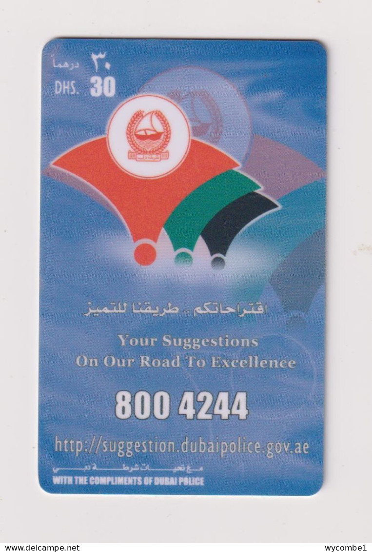 UNITED ARAB EMIRATES - Dubai Police Remote Phonecard - United Arab Emirates