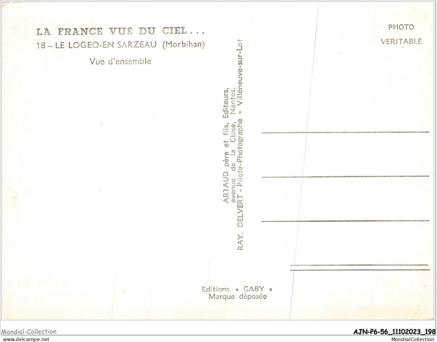 AJNP6-56-0690 - LE LOGEO-EN SARZEAU - Vue D'ensemble - Sarzeau