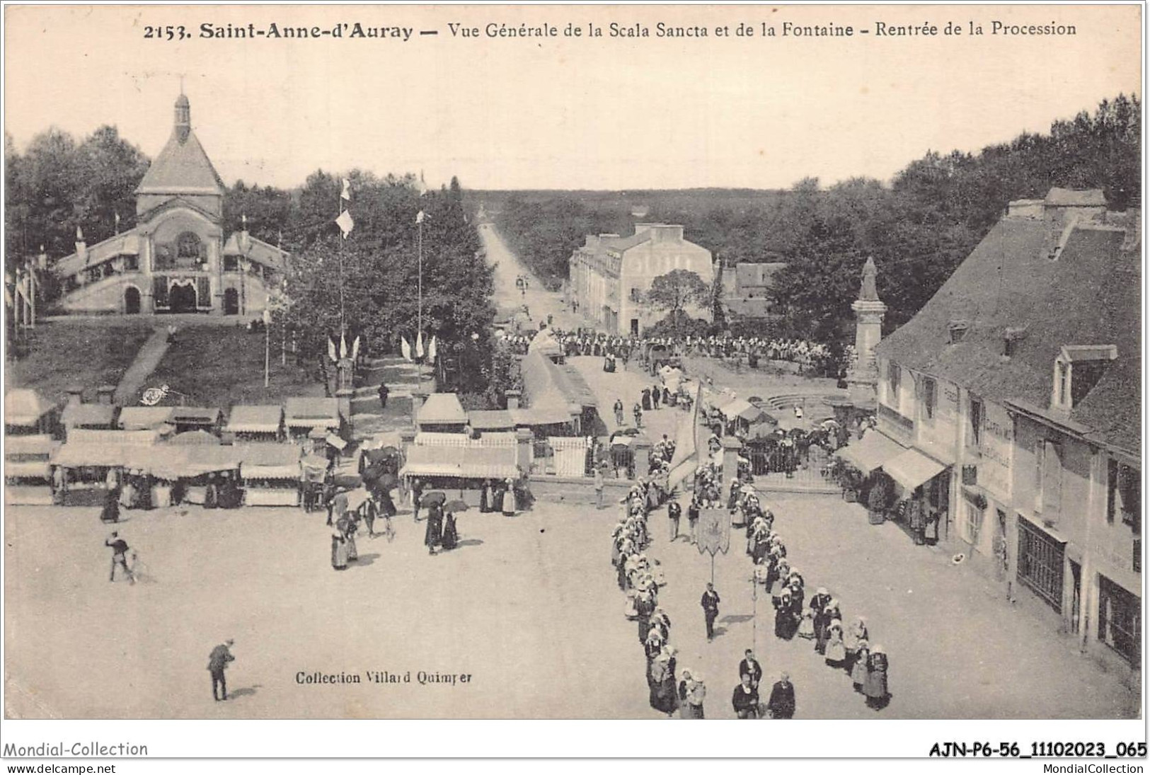 AJNP6-56-0624 - SAINTE-ANNE-D'AURAY - Vue Générale De La Scala Sancta Et De La Fontaine - Rentrée De La Procession - Sainte Anne D'Auray