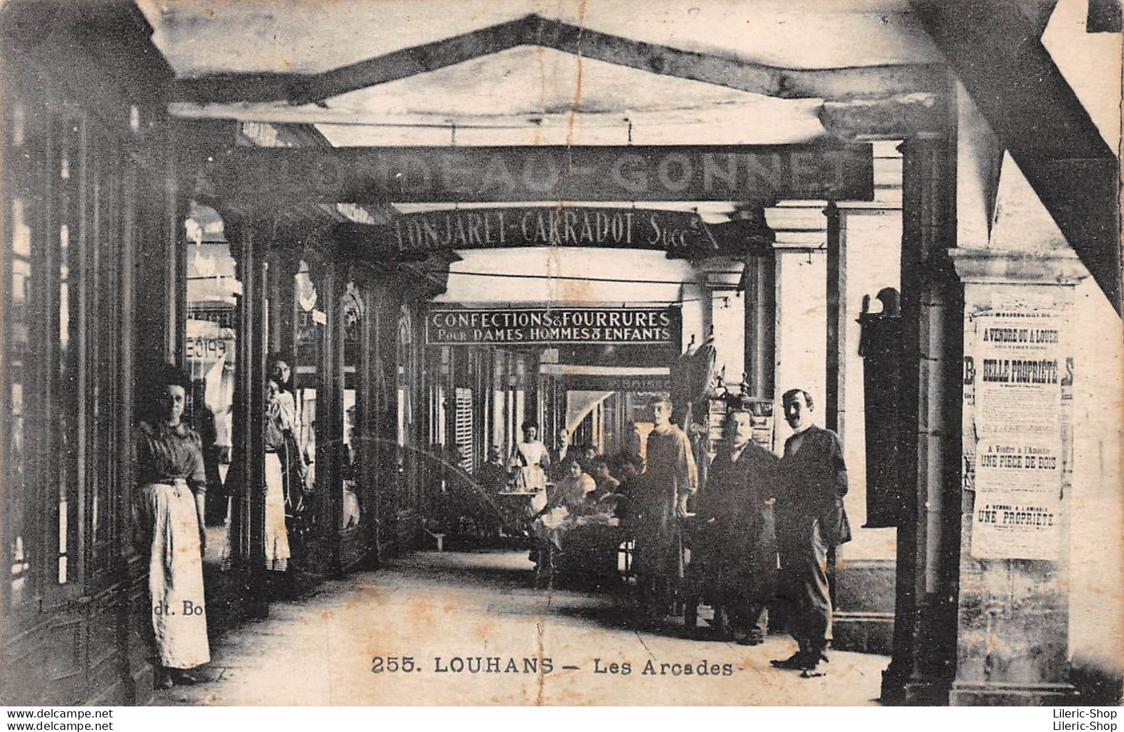 [69] LOUHANS - Les Arcades Cpa 1930 ( ͡◕ ︵ ͡◕) ♠ - Louhans