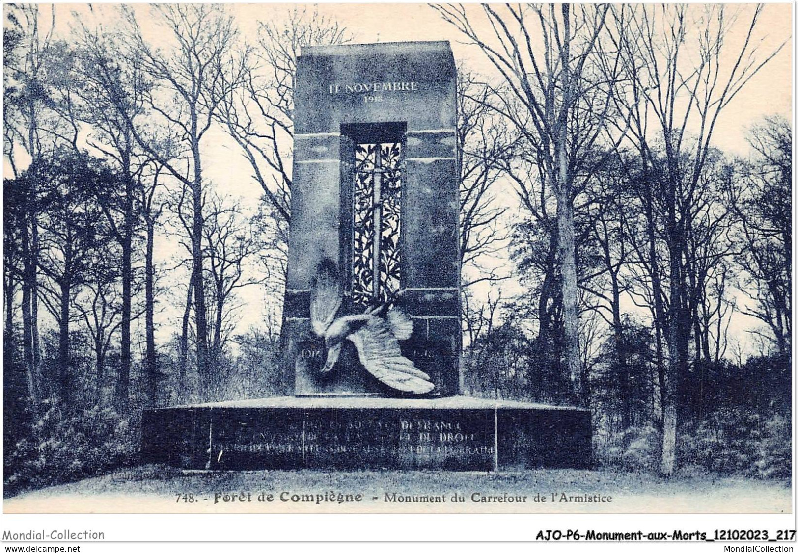 AJOP6-0616 - MONUMENT-AUX-MORTS - Foret De Compiègne - Monument Du Carrefour De L'armistice - War Memorials