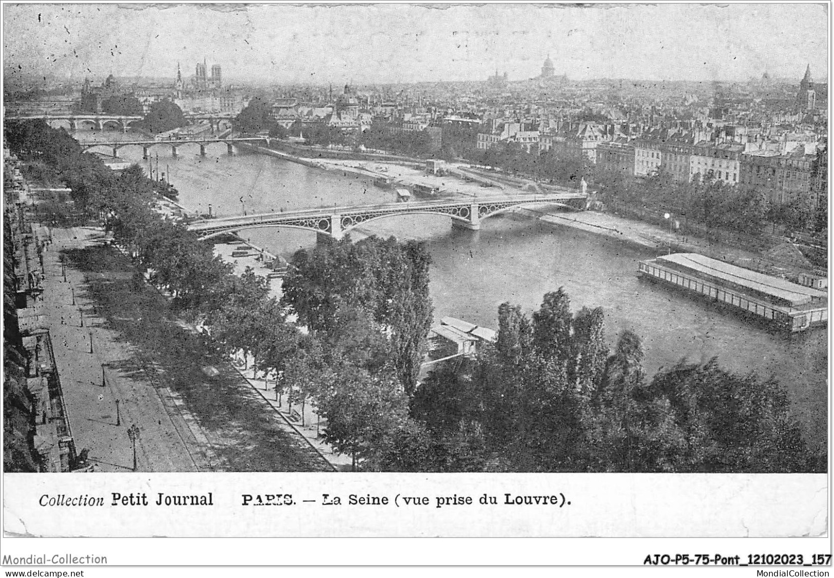 AJOP5-75-0505 - PARIS - PONT - La Seine Vue Prise Du Louvre - Bridges