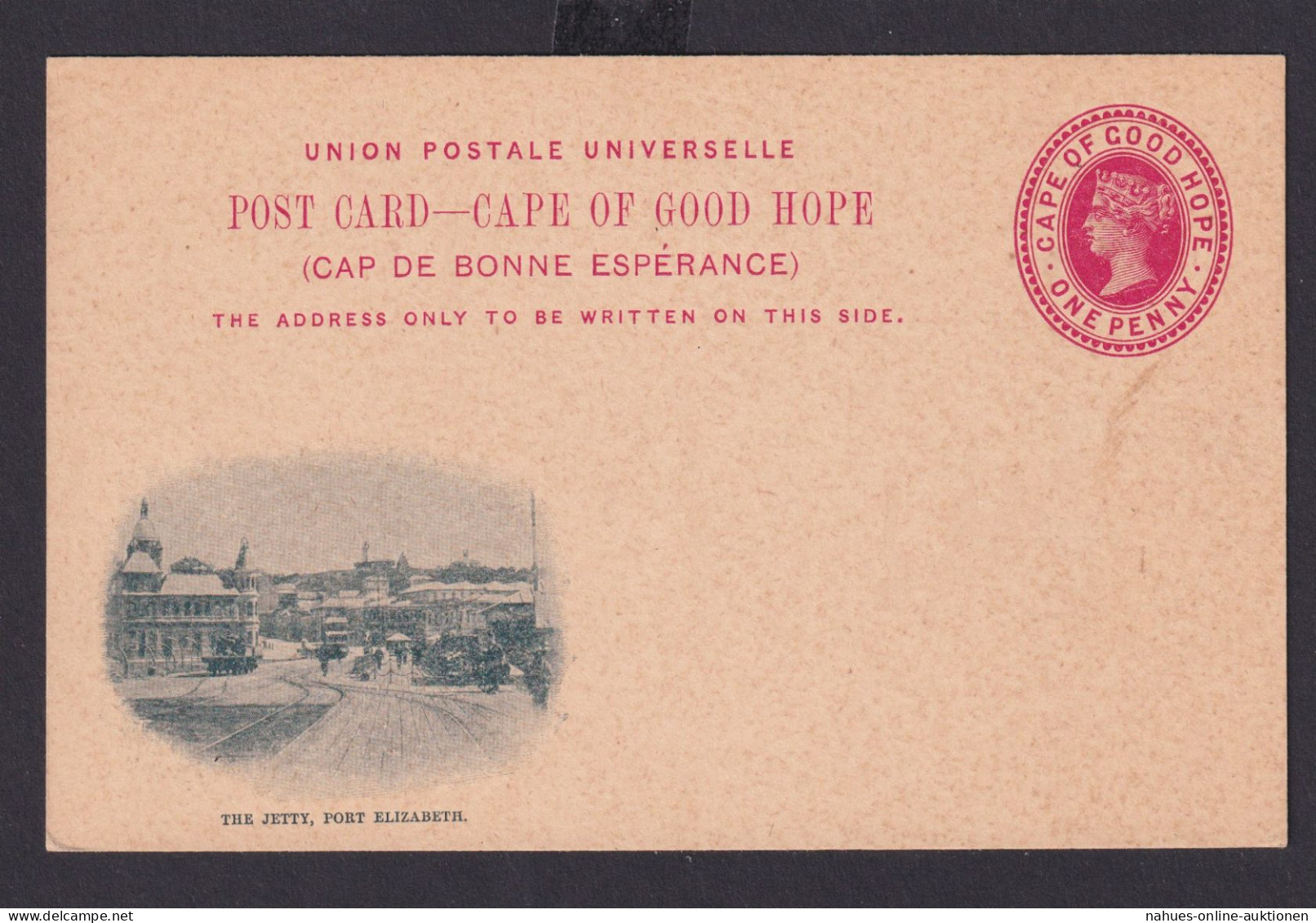 Kap Der Guten Hoffnung Ganzsache Cape Of Good Hope Queen Victoria 1 Penny - Cap De Bonne Espérance (1853-1904)